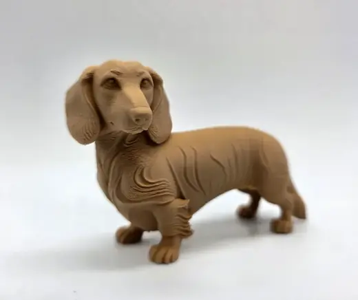 Standing Dachshund (long haired)