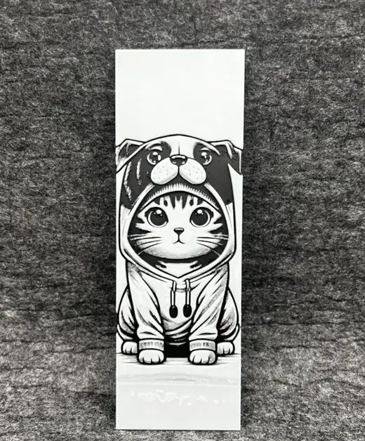 Cat In a Dog Hoodie Bookmark