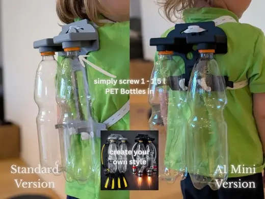 PET Bottle Costume Backpack for Scuba, Jetpack DIY