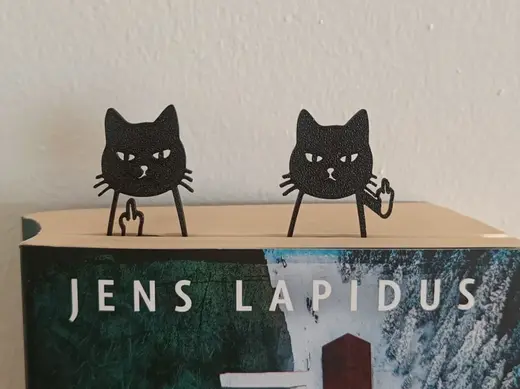 Lustiges Katzenlesezeichen