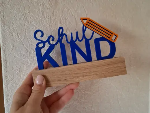 Klötzchenleiste Schulkind
