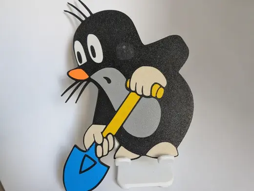 Der Kleine Maulwurf 2D Wandbild