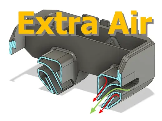 P1S, P1P Fan Flow Duct (Coandă Effect)
