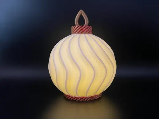 Swirl Lantern - LED Tealight Candle Ornament