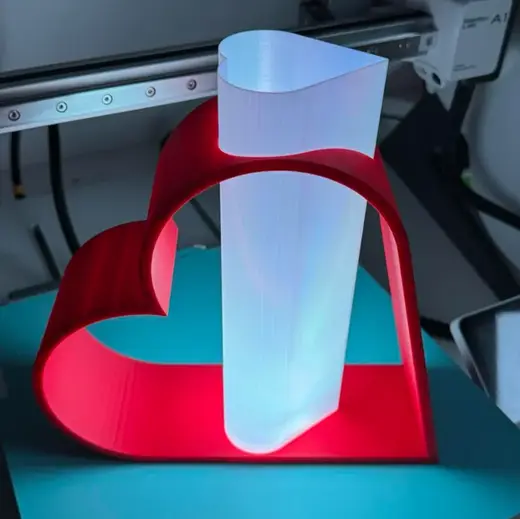 lampe vase st valentin ( fête des mère )