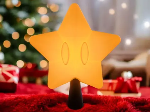 Mario Star Tree Topper (LED-Ready)