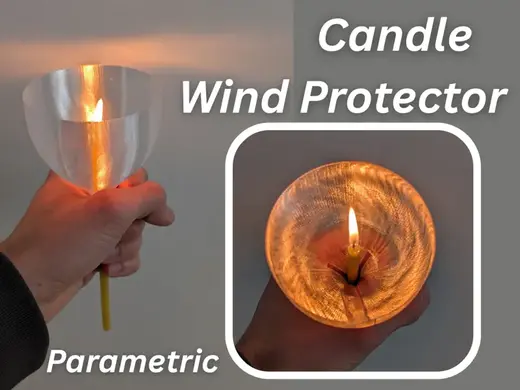 Candle wind protector, candle wind shield