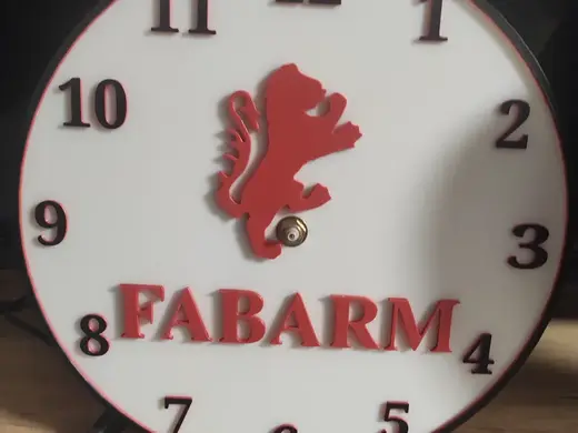 Fabarm Wall Clock 24cm (no AMS)