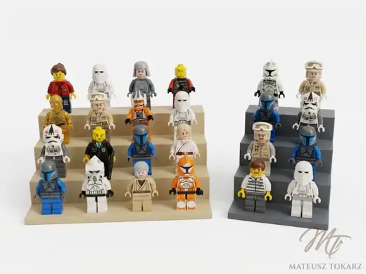 4-Tier Minifigure Display Stand | 4-20 Figs