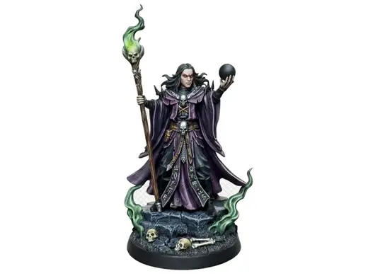 Wizard Necromancer Human Male D&D Miniature (48mm)