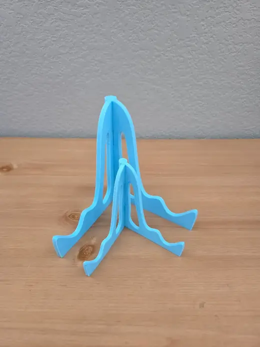 Fold out phone or picture holder