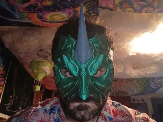 Angry Rhino Mask / Wall Art