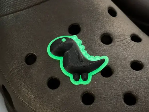 Glow in the dark Cute Dino Charm