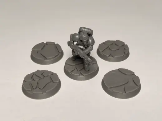 25mm Miniature Model Bases - Stone - Pack 2
