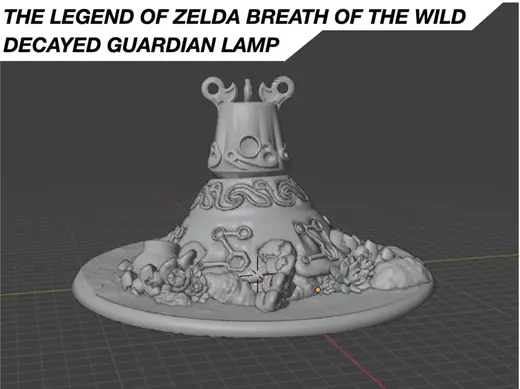 The Legend Of Zelda BOTW decayed Guardian lamp