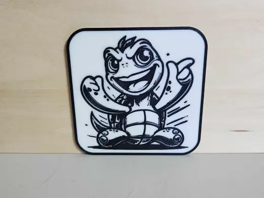 Coaster - funny and quirky turtle