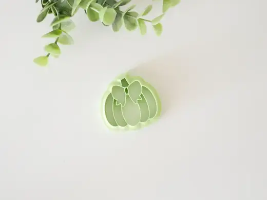 Fall Pumpkin and Bow Polymer Clay Cutter Set