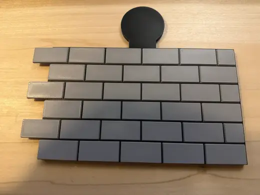 Right end for wall of RC garage diorama