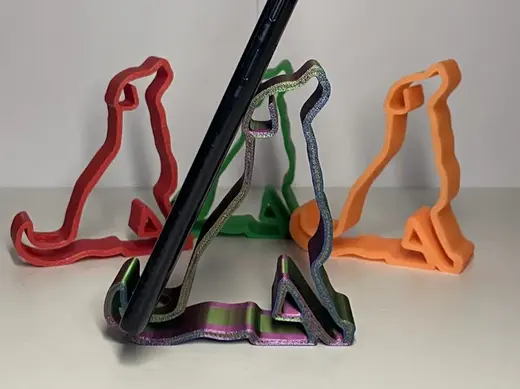 Polite Dog Phone Stand