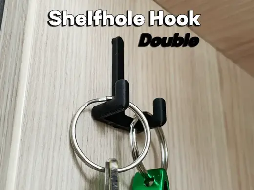 Shelfhole Hook Double