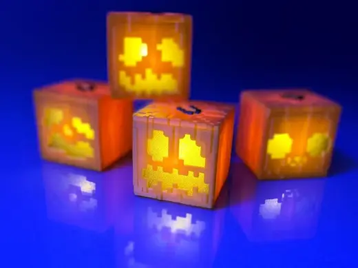 Minecraft Jack-O'-Lantern Lamp - Minecraft Pumpkin