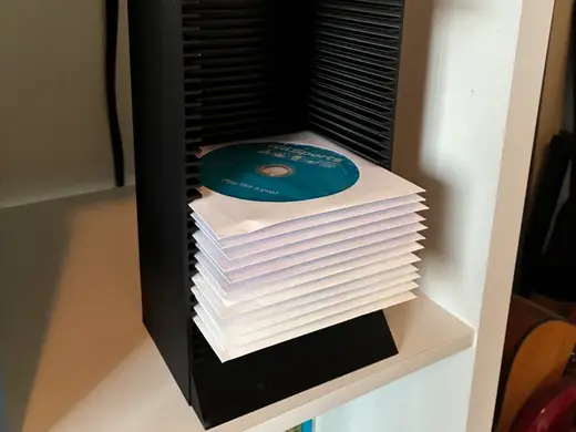 CD/DVD Sleeve Storage Tower – 30 Disc Organizer