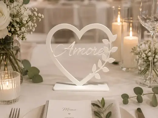 Tischaufsteller Amore für Hochzeit und Feiern