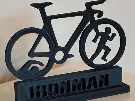 Ironman Triathlon Swim Bike Run Decorative Display