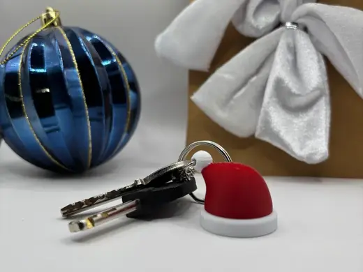 Porte clé bonnet de Noël