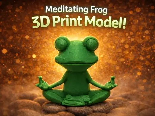 Meditating frog