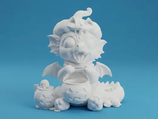 Halloween Baby Dragon Figurine