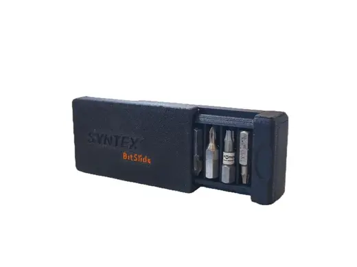 Magnetic Bit Holder with Sliding Lid by – SYNTEX