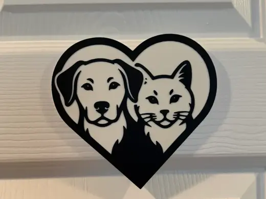 DOG AND CAT WALL ART
