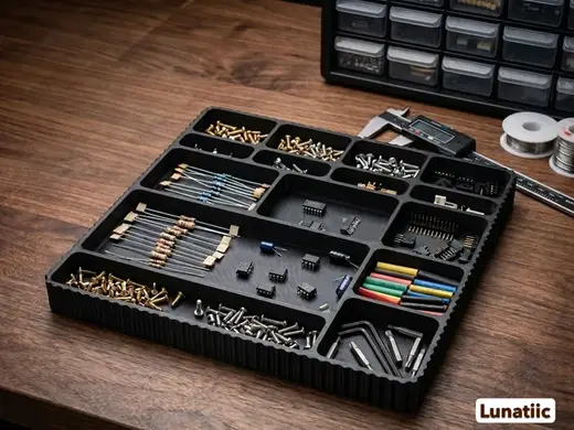 Screw & Electronics Disassembly Organizer Tray