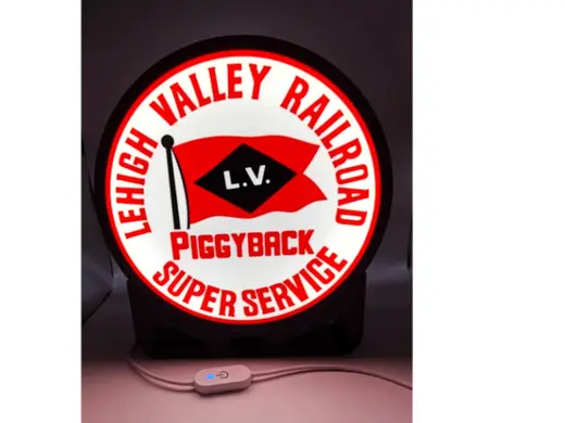 Lehigh Valley RR Piggyback Super Service lightbox