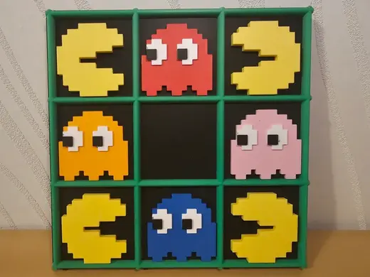 Tic-Tac-Toe im Pac-Man Stil