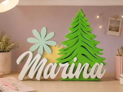 Letrero decorativo - MARINA