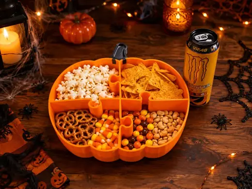 Pumpkin Party Puzzle Bowl – Halloween Snack Tray