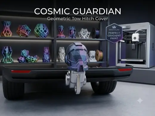 Cosmic Astronaut Helmet Tow Hitch Cover