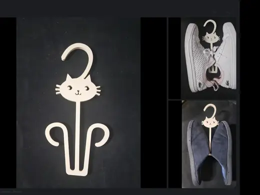 cute cat shoe hook hanger storage rack