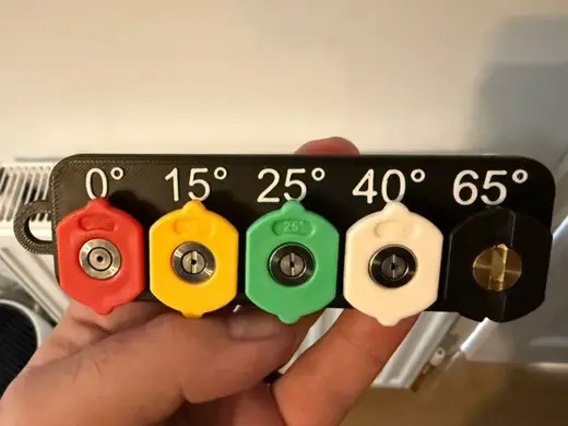 Compact Holder for Pressure Washer Nozzle Set