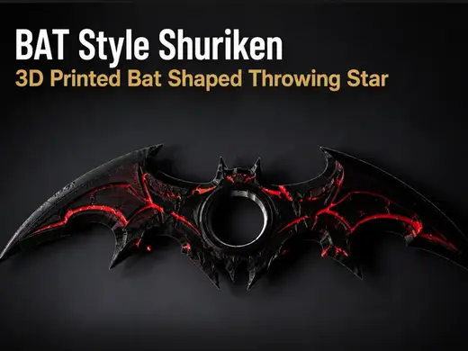 Bat Style Shuriken - Multi Color and Single Color