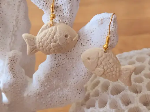 Boucles d'oreilles “Taiyaki”