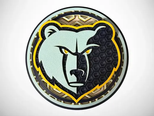Memphis Grizzlies Dimensional Mosaic