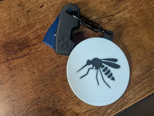 Mosquito Keychain for 'Heat It' Insect Bite Healer