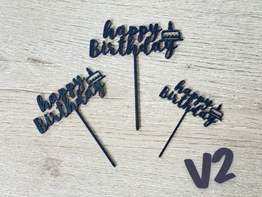 happy birthday topper