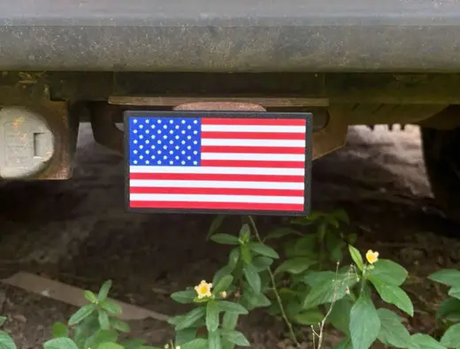 American Flag Trailer Hitch Tube Cover Multi-Color