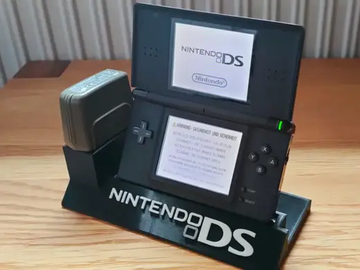 Nintendo DS Stand with logo and card holder