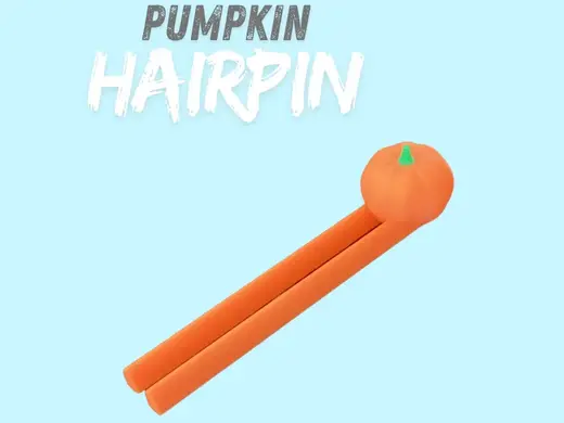 Pumpkin Hairpin