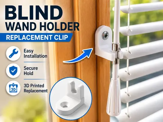 Horizontal Blind Wand Holder Clip